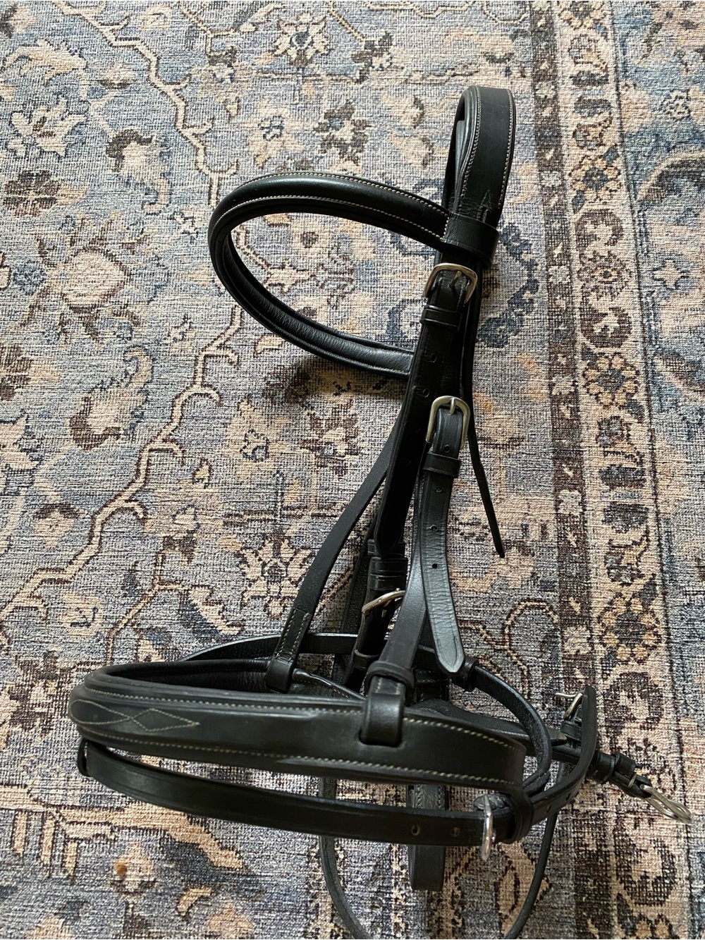 Cob Black Leather Horse Bridle